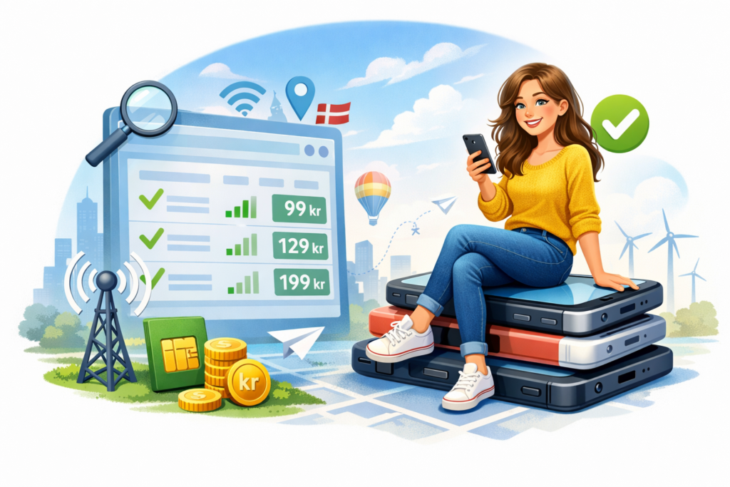 Kvinde sider på mobiler - find billigste mobilabonnement