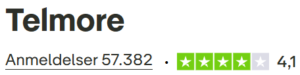 Trustpilotscore for Telmore