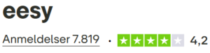 Trustpilotscore for eesy