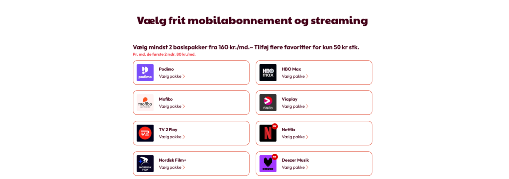 CBB mix - Mobilabonnement med musik