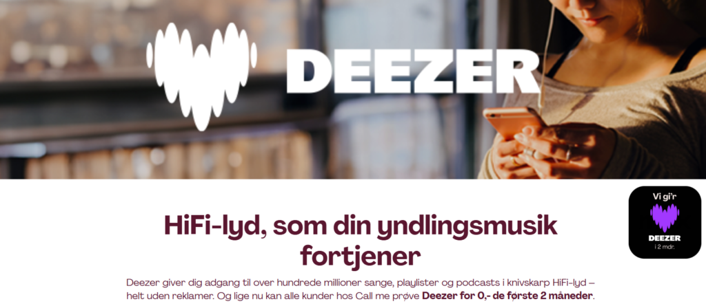 Call Me Musik med Deezer